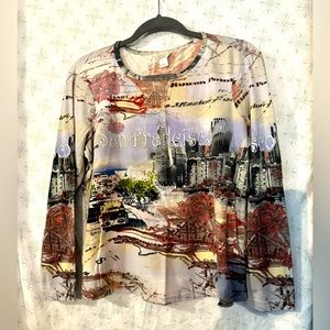 Christopher & Banks womans long sleeve shirt San Francisco
